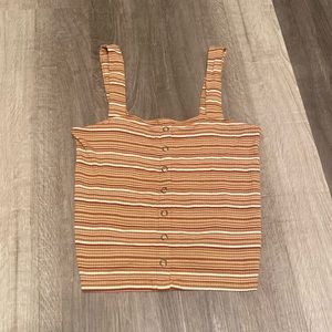 Cropped, ribbed tank top from American Eagle